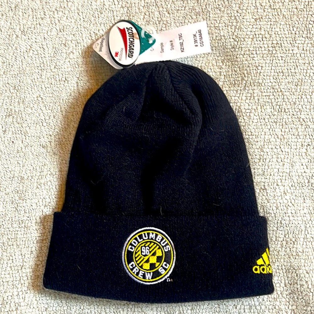 Adidas COLUMBUS CREW SC winter hat Scotchgard 3M, protector repellent sample